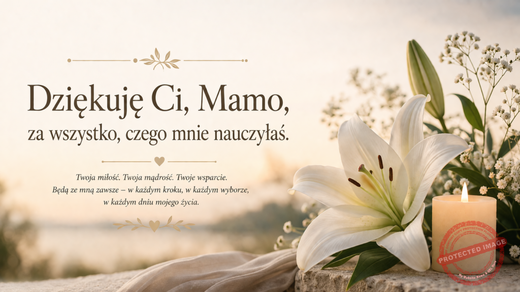 dziękuje Ci mamo